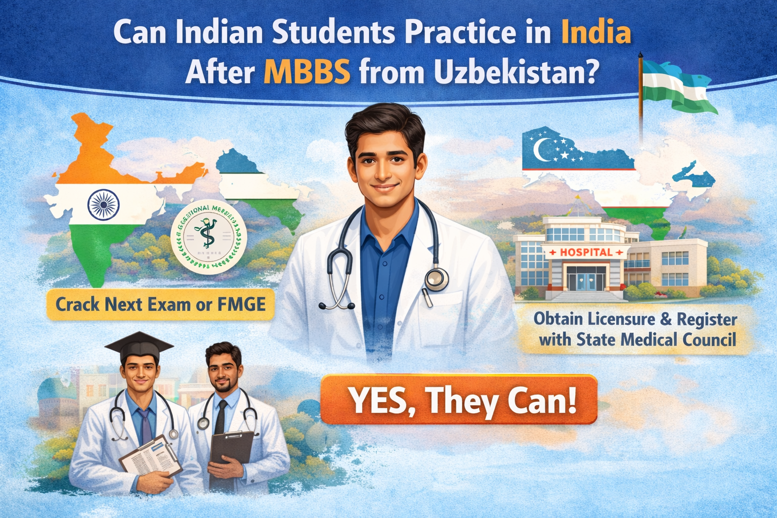 Can Indian Students Practice in India After MBBS from Uzbekistan?